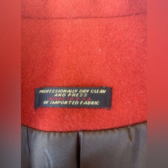 vintage bowdon oversized brick red blazer made in the USA. - Picture 10 of 14